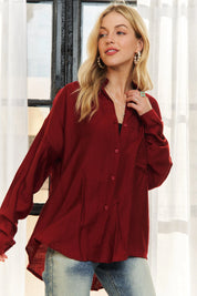 ADORA Button Down Linen Shirt | Daverri Fashions