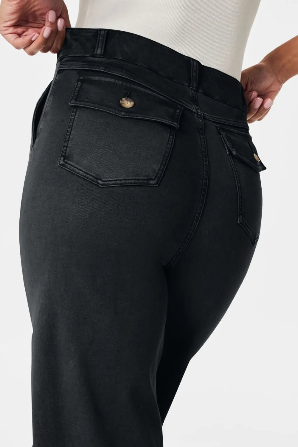 High Waist Jeans with Pockets | Jeans Daverri Fashions