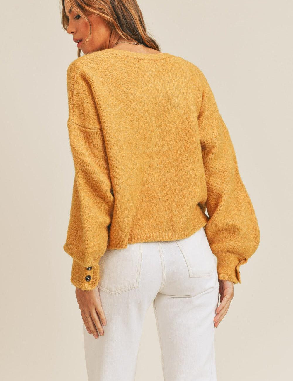 Long Sleeve Button Down Sweater Cardigan | Sweaters Daverri Fashions