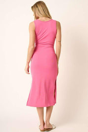 Mittoshop Side Slit Wide Strap Midi Tank Dress | Tank Dresses Daverri Fashions