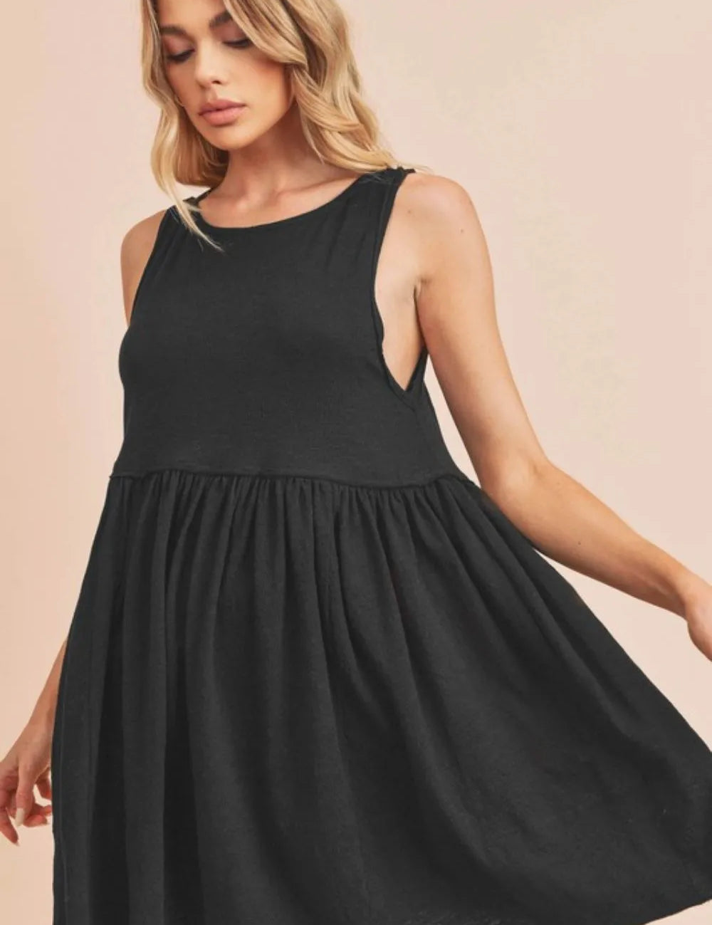 Aemi + Co Round Neck Mini Tank Dress | Daverri Fashions