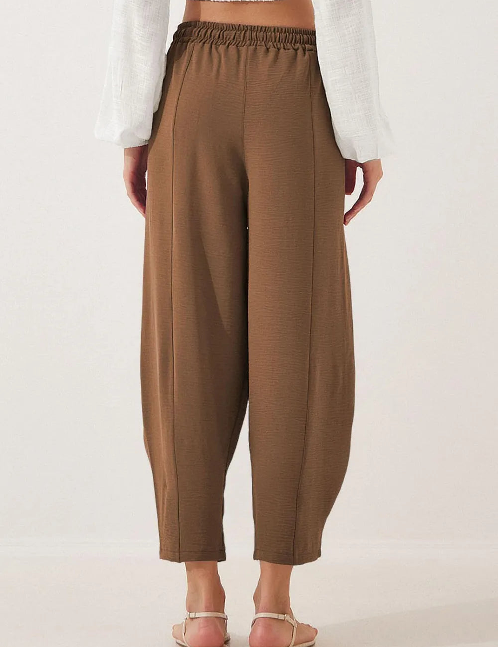 Full Size Drawstring Cropped Jogger Pants Plus Size | Pants Daverri Fashions