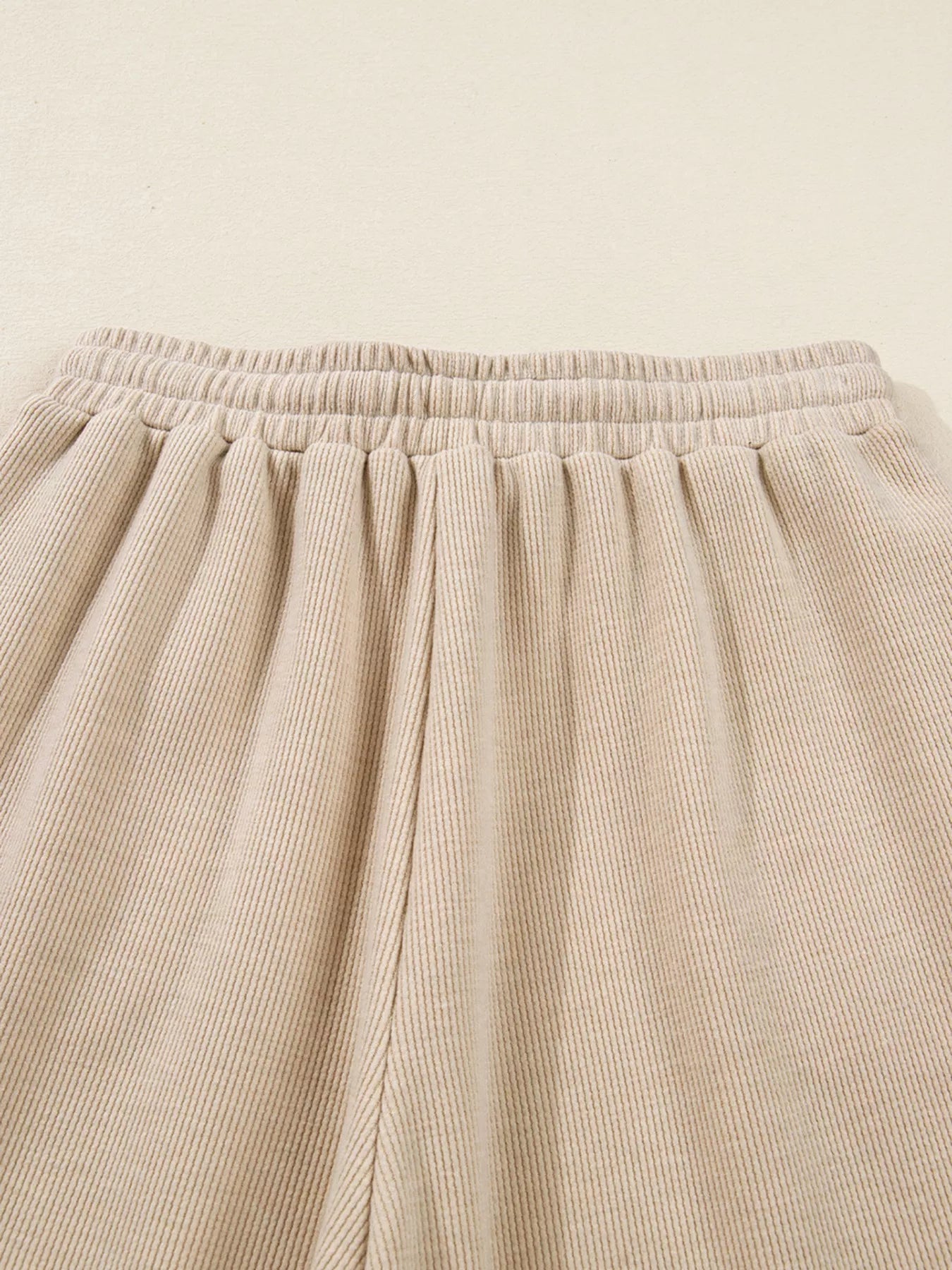 Lace Drawstring Hoodie and High Waist Pants Corduroy Suit | Loungewear Sets Daverri Fashions
