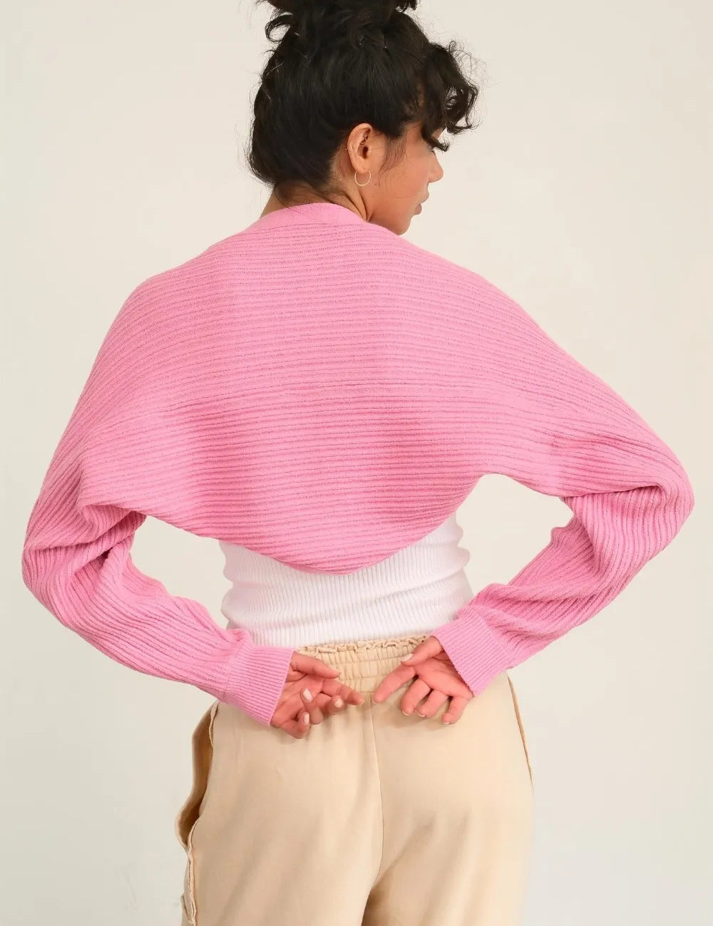 HYFVE Ribbed Knit Bolero Cardigan | Cardigans Daverri Fashions