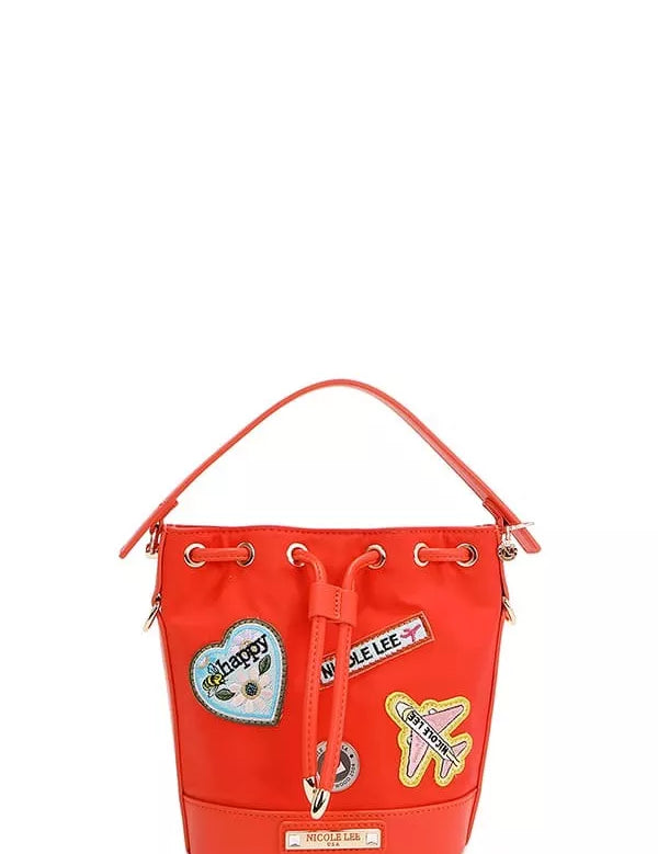 Color Patch Bucket Bag | Handbags Daverri Fashions