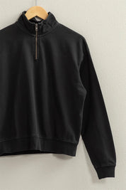 HYFVE Half Zip Drop Shoulder Sweatshirt | Daverri Fashions