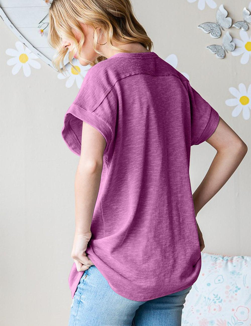 Heimish Full Size Short Sleeve Round Neck T-Shirt | Daverri Fashions