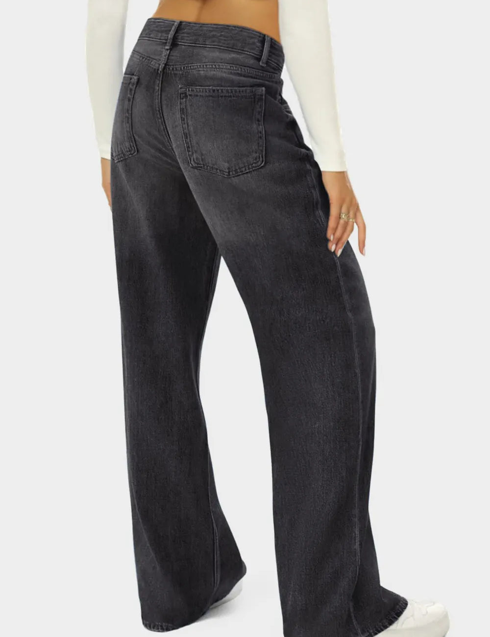 High Waist Wide Leg Jeans | Jeans Daverri Fashions