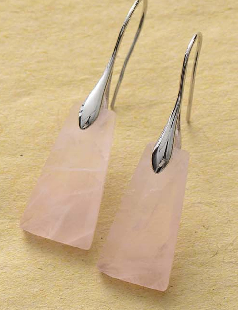 Handmade Geometrical Shape Natural Stone Dangle Earrings | Earrings Daverri Fashions