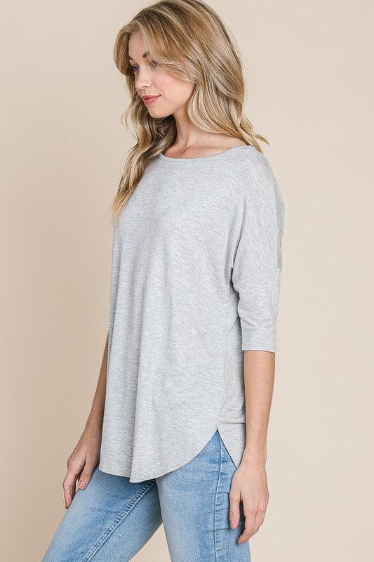 BOMBOM Round Neck Half Sleeve T-Shirt | Daverri Fashions