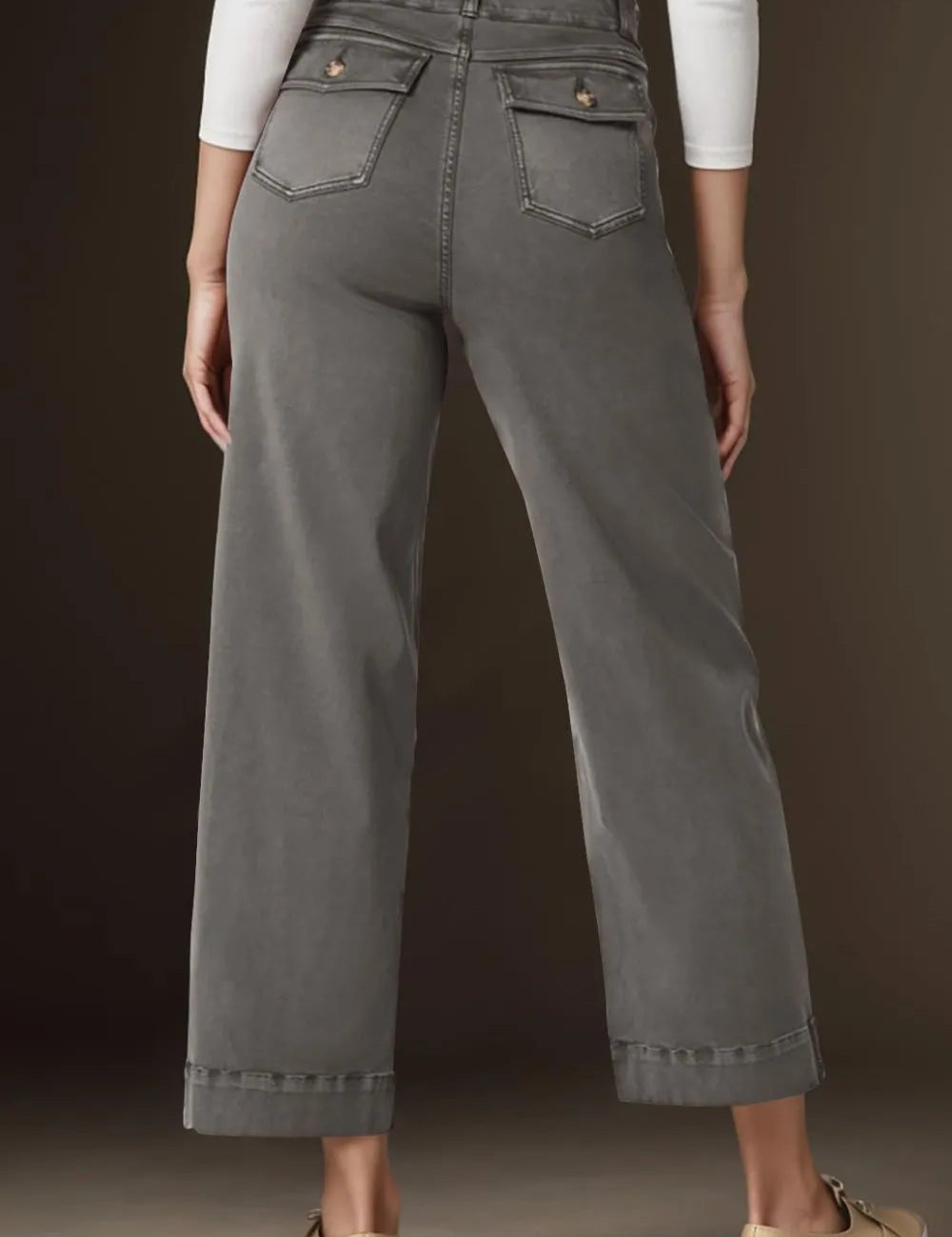 High Waist Jeans with Pockets | Jeans Daverri Fashions