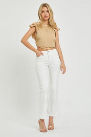 RISEN Plus Size Mid Rise Jeans with Pockets | Jeans Daverri Fashions