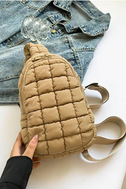 Quilted Nylon Crossbody Bag | Cross Body Bags Daverri Fashions