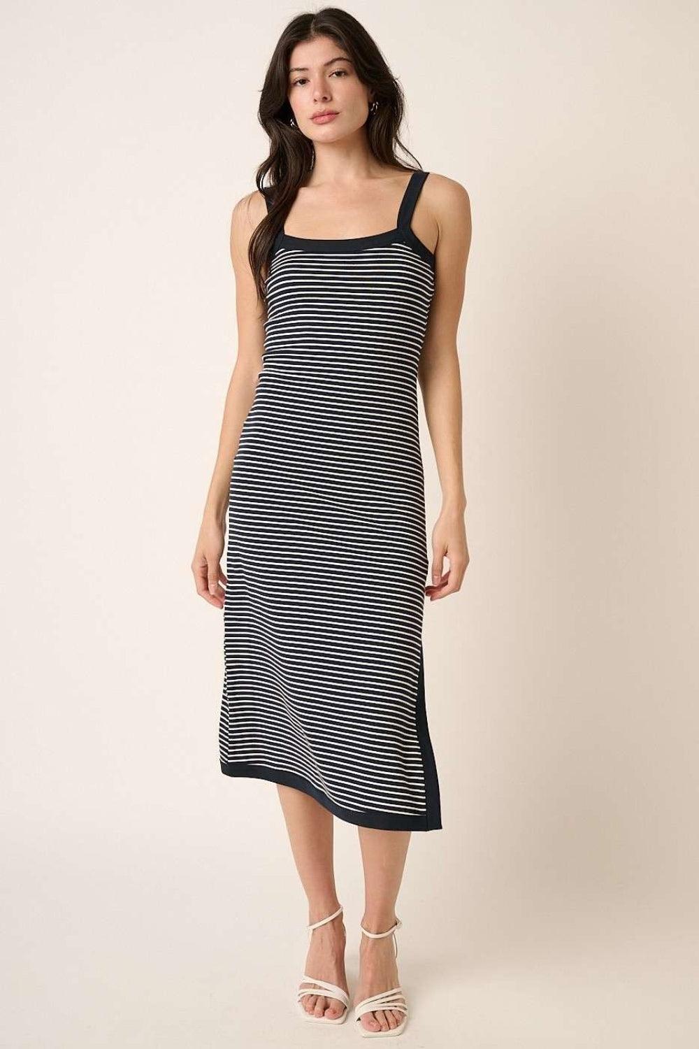 Mittoshop Contrast Striped Midi Cami Dress | Cami Dresses Daverri Fashions