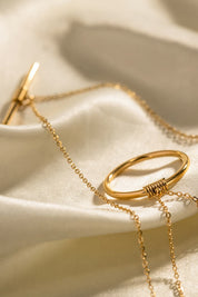Double-Layered Stainless Steel Necklace | Necklaces Daverri Fashions