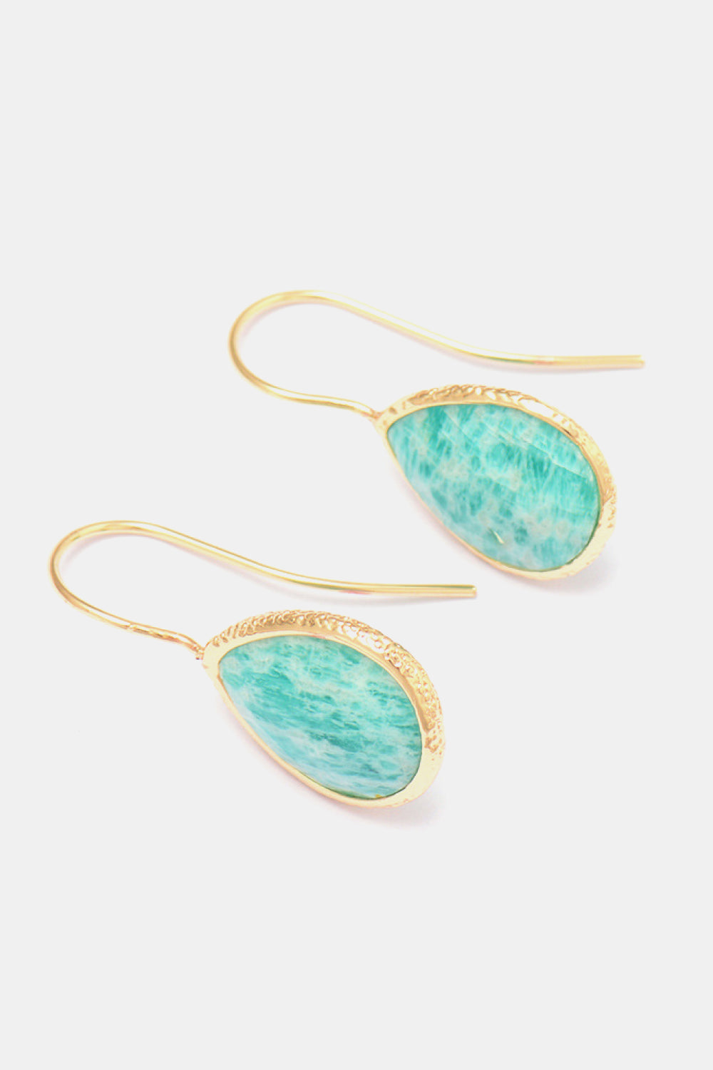 Handmade Natural Stone Teardrop Earrings | Earrings Daverri Fashions