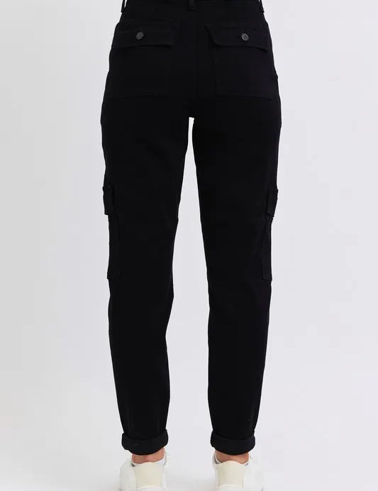 Judy Blue Full Size High Waist Cargo Cuffed Jogger | Jeans Daverri Fashions