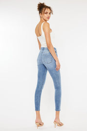 Kancan High Waist Cat's Whiskers Skinny Jeans | Daverri Fashions