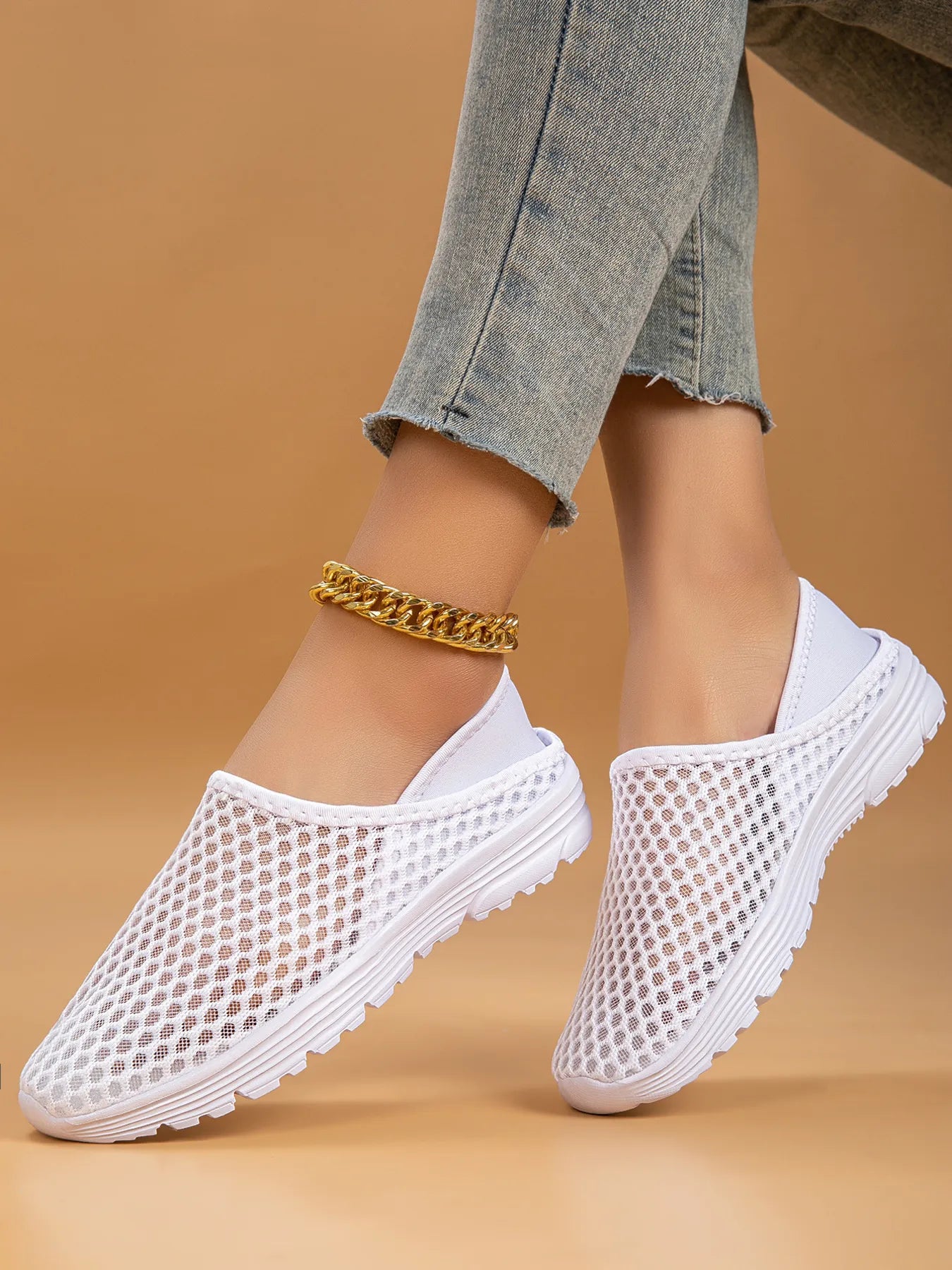 Breathable Mesh Slip-Ons | Sneakers Daverri Fashions
