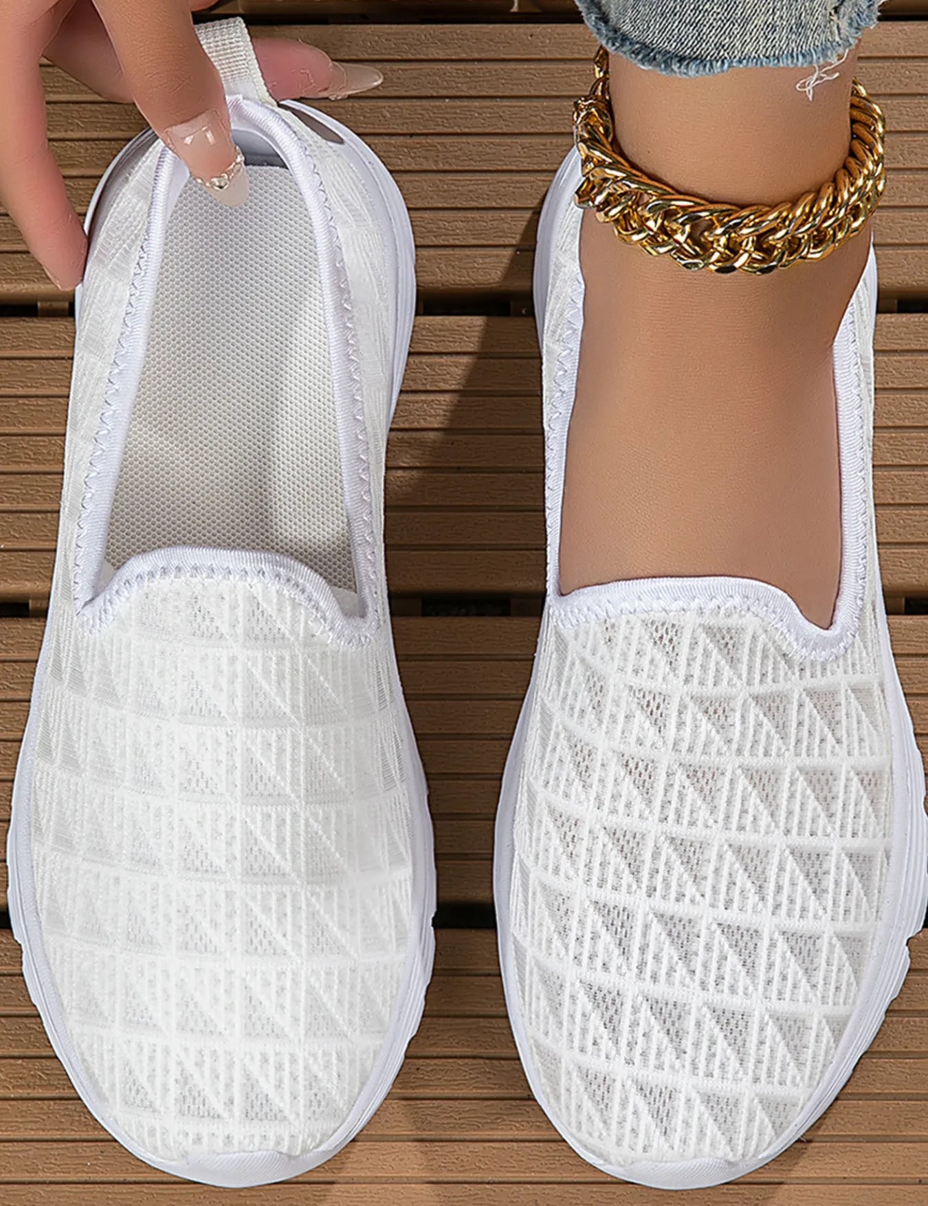 Breathable Mesh Slip-On Sneakers | Sneakers Daverri Fashions