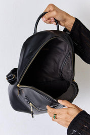 David Jones PU Leather Backpack | Handbags Daverri Fashions