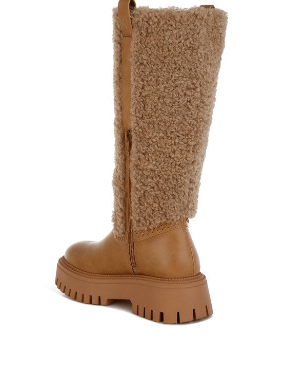 Lapland Fur Detail Calf Length Boots | Boots Daverri Fashions