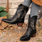 Sami Western Cowboy Boots with Embroidered Design | Boots Daverri Fashions
