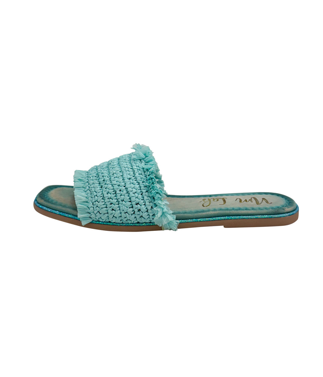 Juana Woven Sandals in Aqua Blue | Sandals Daverri Fashions