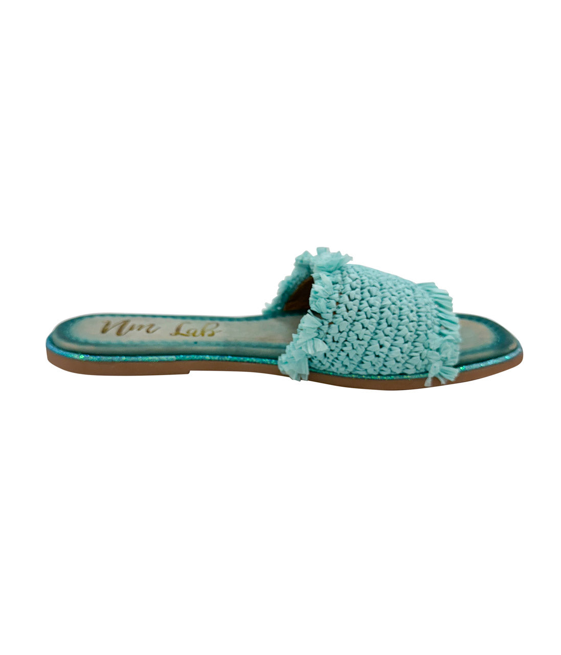 Juana Woven Sandals in Aqua Blue | Sandals Daverri Fashions