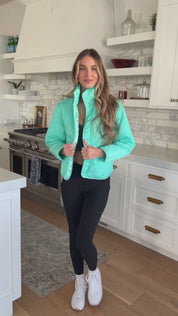 Bibi Mock Neck Puffer Jacket