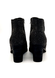 Shine Star Rhinestone Bootie in Black | Boots Daverri Fashions