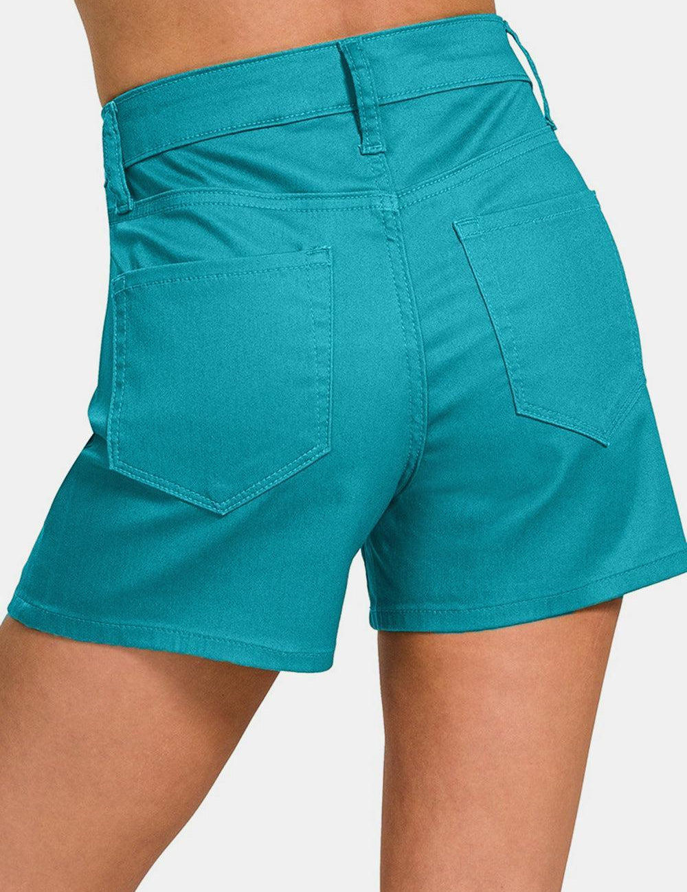 Zenana High Waist Denim Shorts | Shorts Daverri Fashions