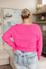 GeeGee Lightweight V-Neck Pink Sweater | Sweaters Daverri Fashions