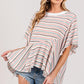 SAGE + FIG Full Size Round Neck Stripe Top Tops