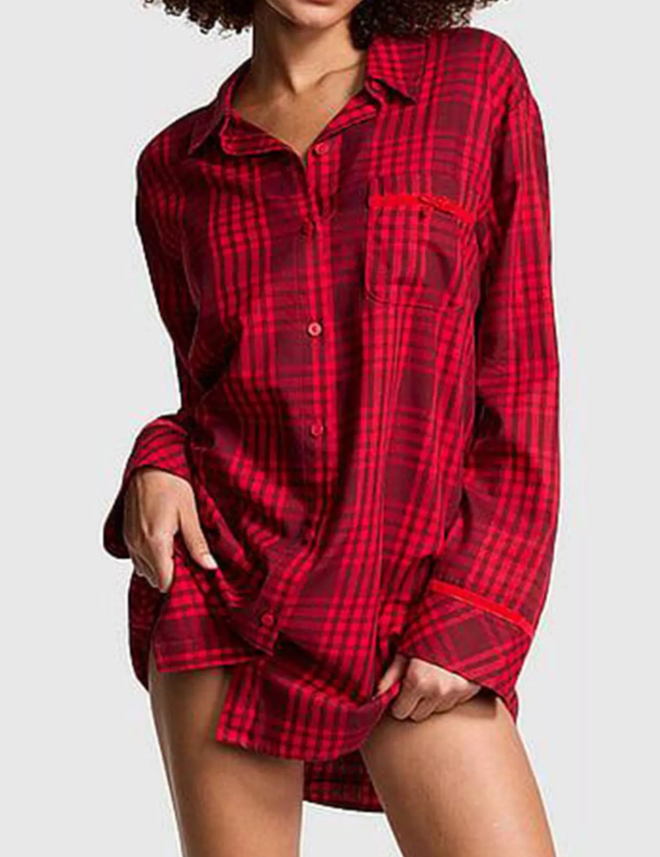 Pink Striped Long Sleeve Button-Up Shirt | Shirts Daverri Fashions