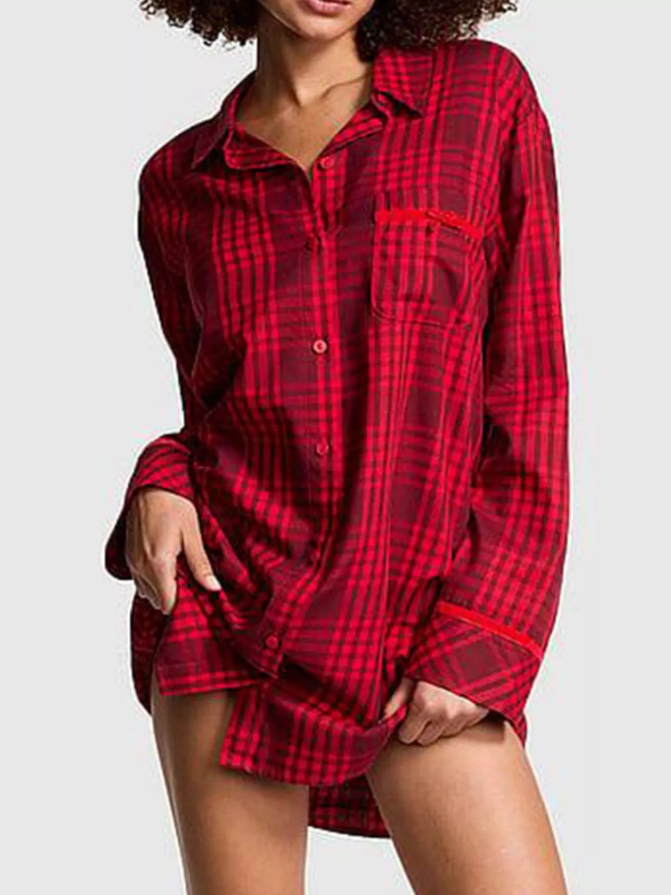 Pink Striped Long Sleeve Button-Up Shirt | Shirts Daverri Fashions