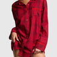 Striped Long Sleeve Button-Up Shirt - DAVERRI FASHIONS