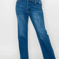 bytos Full Size Cat's Whiskers High Rise Straight Jeans - DAVERRI FASHIONS