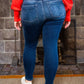 Judy Blue Full Size Washed Thermal Skinny Jeans Plus Size - DAVERRI FASHIONS