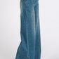 Mittoshop Medium Wash Seam Detail Wide Leg Denim Jeans - DAVERRI FASHIONS
