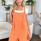 Double Take Full Size Textured Shortalls Shortalls