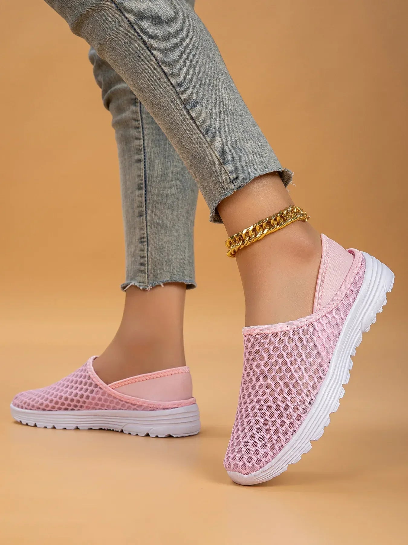 Breathable Mesh Slip-Ons - DAVERRI FASHIONS