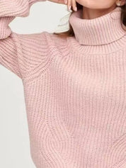 Turtleneck Long Sleeve Sweater | Sweaters Daverri Fashions