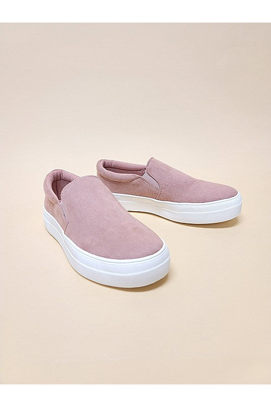 Mauve Casual Slip On Sneakers DARK MAUVE SNEAKERS