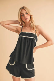Aemi+Co Bali Rickrack Trim Cami | Daverri Fashions