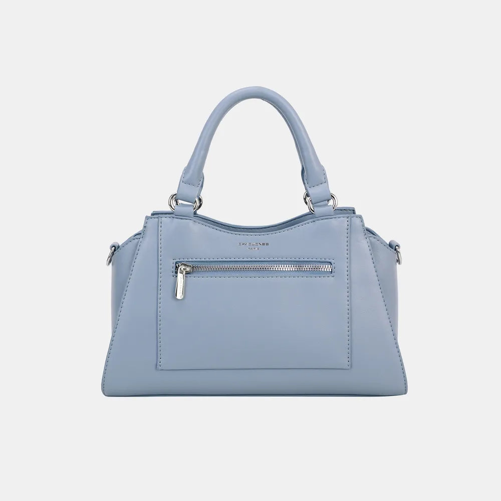 David Jones PU Leather Handbag Blue One Size Handbags