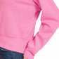 Candy pink Zenana Drawstring Scuba Hoodie with ribbed cuffs and hem