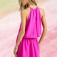 ADORA Halter Neck Smocking Waist Dress