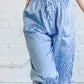 And The Why Satin Leopard Print Joggers