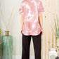 Heimish Full Size Ruffled Sleeve Tie Dye Top Plus Size
